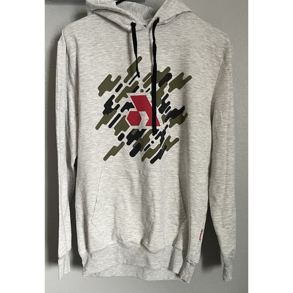 NEW! Arsenal Hoodie Pullover Sweater Heathered Gray Men's Size Medium